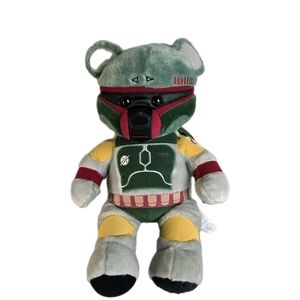 18" Build A Bear Star Wars Boba Fett Mandalorian Plush Rare Retired 2016 BABW
